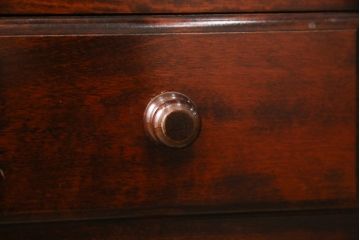中古　九州民芸家具　和・洋どちらのお部屋にも取り入れやすい!!シックな佇まいが魅力のデスク(片袖デスク、片袖机、ワークデスク、在宅用、在宅ワーク用)(R-079163)