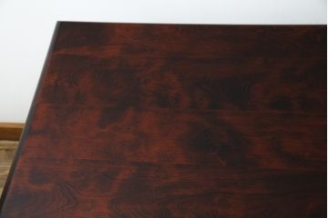 中古　九州民芸家具　和・洋どちらのお部屋にも取り入れやすい!!シックな佇まいが魅力のデスク(片袖デスク、片袖机、ワークデスク、在宅用、在宅ワーク用)(R-079163)