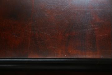 中古　九州民芸家具　和・洋どちらのお部屋にも取り入れやすい!!シックな佇まいが魅力のデスク(片袖デスク、片袖机、ワークデスク、在宅用、在宅ワーク用)(R-079163)