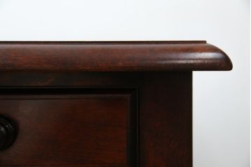 中古　九州民芸家具　和・洋どちらのお部屋にも取り入れやすい!!シックな佇まいが魅力のデスク(片袖デスク、片袖机、ワークデスク、在宅用、在宅ワーク用)(R-079163)
