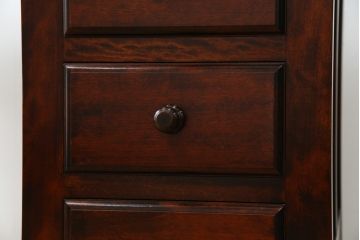 中古　九州民芸家具　和・洋どちらのお部屋にも取り入れやすい!!シックな佇まいが魅力のデスク(片袖デスク、片袖机、ワークデスク、在宅用、在宅ワーク用)(R-079163)