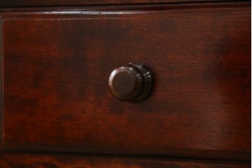 中古　九州民芸家具　和・洋どちらのお部屋にも取り入れやすい!!シックな佇まいが魅力のデスク(片袖デスク、片袖机、ワークデスク、在宅用、在宅ワーク用)(R-079163)