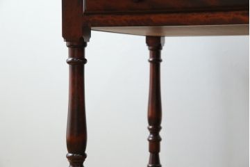 中古　九州民芸家具　和・洋どちらのお部屋にも取り入れやすい!!シックな佇まいが魅力のデスク(片袖デスク、片袖机、ワークデスク、在宅用、在宅ワーク用)(R-079163)