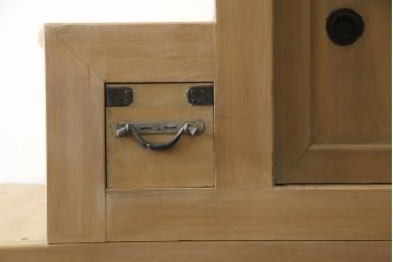 和製アンティーク　和の空間の魅力を高める二段重ね階段箪笥(時代箪笥、収納箪笥、和タンス、引き出し)(R-079164)