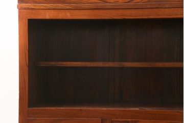 中古　美品!!　特注品　最高級品!!　職人手造り　通産大臣指定伝統的工芸品　岩谷堂箪笥　総欅(ケヤキ)材　漆塗りの二段重ね階段箪笥(収納箪笥、整理タンス、和たんす)(定価推定約200万円)(R-079165)