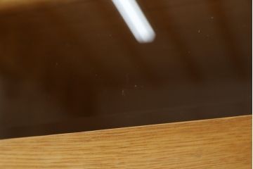 中古　飛騨産業　キツツキマーク　森のことばシリーズ　節を主役とした木本来の味わいを楽しめるキャビネット(食器棚、カップボード、収納棚、戸棚、飾り棚)(定価約44万円)(R-079167)