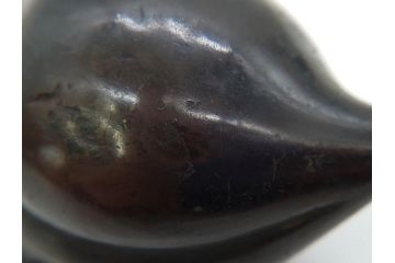 時代物　匠の技が光る古銅水滴2点セット(書道具、唐物?、中国?、中国美術、桃、果物)(R-079170)