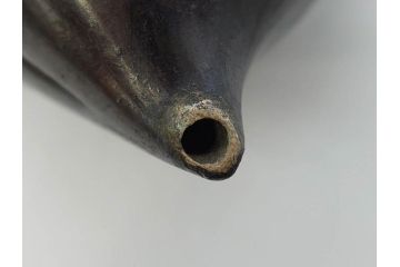 時代物　匠の技が光る古銅水滴2点セット(書道具、唐物?、中国?、中国美術、桃、果物)(R-079170)