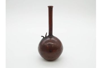 時代物　匠の技が光る古銅水滴2点セット(書道具、唐物?、中国?、中国美術、桃、果物)(R-079170)