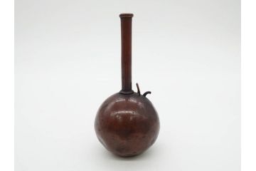 時代物　匠の技が光る古銅水滴2点セット(書道具、唐物?、中国?、中国美術、桃、果物)(R-079170)