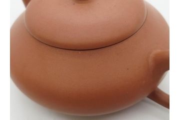 山田常山　朱泥　土の温もりを感じる茶銚(急須、茶注、煎茶道具、茶道具、茶器、和食器、共箱付き)(R-079174)