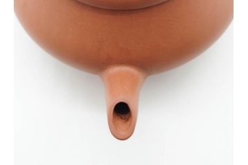 山田常山　朱泥　土の温もりを感じる茶銚(急須、茶注、煎茶道具、茶道具、茶器、和食器、共箱付き)(R-079174)