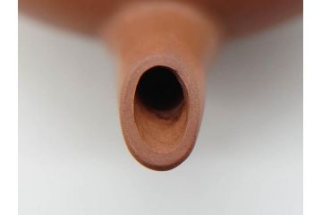 山田常山　朱泥　土の温もりを感じる茶銚(急須、茶注、煎茶道具、茶道具、茶器、和食器、共箱付き)(R-079174)