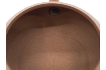 山田常山　朱泥　土の温もりを感じる茶銚(急須、茶注、煎茶道具、茶道具、茶器、和食器、共箱付き)(R-079174)