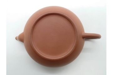 山田常山　朱泥　土の温もりを感じる茶銚(急須、茶注、煎茶道具、茶道具、茶器、和食器、共箱付き)(R-079174)