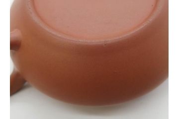山田常山　朱泥　土の温もりを感じる茶銚(急須、茶注、煎茶道具、茶道具、茶器、和食器、共箱付き)(R-079174)