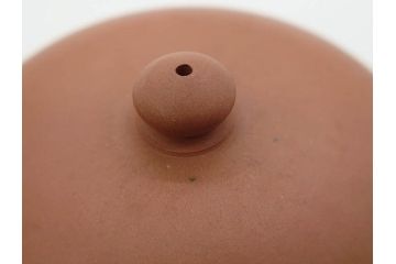 山田常山　朱泥　土の温もりを感じる茶銚(急須、茶注、煎茶道具、茶道具、茶器、和食器、共箱付き)(R-079174)