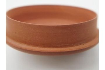 山田常山　朱泥　土の温もりを感じる茶銚(急須、茶注、煎茶道具、茶道具、茶器、和食器、共箱付き)(R-079174)