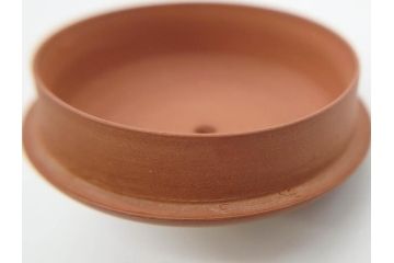 山田常山　朱泥　土の温もりを感じる茶銚(急須、茶注、煎茶道具、茶道具、茶器、和食器、共箱付き)(R-079174)