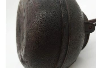 南部　祥雲堂　細かなデザインが印象的な鉄瓶(湯沸、湯瓶、茶道具、茶器、記念、サーチライト、バルーン、大黒天、鳥、エンブレム、紋章)(R-079175)