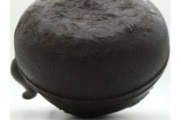 南部　祥雲堂　細かなデザインが印象的な鉄瓶(湯沸、湯瓶、茶道具、茶器、記念、サーチライト、バルーン、大黒天、鳥、エンブレム、紋章)(R-079175)