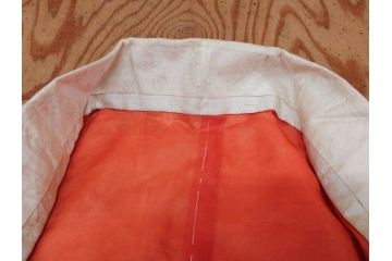 アンティーク　明治〜大正期　正絹　刺繍　着物(古布、リメイク、絞り染め、金糸、衣装、和服、和装、女性、松、梅、花、鶴、ツル、鳥、シルク、日本、ジャパン、Japanese KIMONO)(R-079178)
