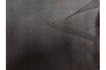 アンティーク　明治期　正絹　壁縮緬　刺繍　着物(古布、リメイク、金糸、重ね五つ目紋、家紋、衣装、和服、和装、女性、松竹梅、滝、登り鯉、魚、シルク、日本、ジャパン、Japanese KIMONO)(R-079181)