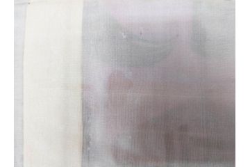 アンティーク　大正〜昭和初期　縮緬　着物(古布、リメイク、いろは文、巴、卍、衣装、和服、和装、シルク、日本、ジャパン、Japanese KIMONO)(R-079182)　