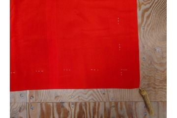 明治〜大正期　正絹　様々な縁起の良いデザインが楽しめる掛袱紗4点セット(古布、リメイク、金糸、刺繍、七福神、宝船、鶴、ツル、カメ、亀、桐、鳳凰、高砂、古裂、服紗、フクサ、ふくさ、帛紗、房付き)(R-079187)