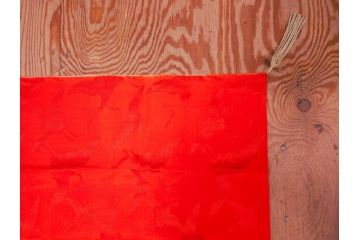 明治〜大正期　正絹　様々な縁起の良いデザインが楽しめる掛袱紗4点セット(古布、リメイク、金糸、刺繍、七福神、宝船、鶴、ツル、カメ、亀、桐、鳳凰、高砂、古裂、服紗、フクサ、ふくさ、帛紗、房付き)(R-079187)
