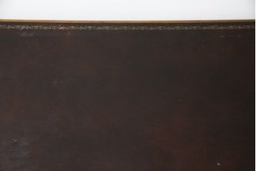 中古　スペイン製　バロッサバレンティ(VARO,S.A. VALENTI)　優雅なフォルムが美しい引き出し付きダイニングテーブル(食卓、4人掛け、6人掛け)(R-079193)