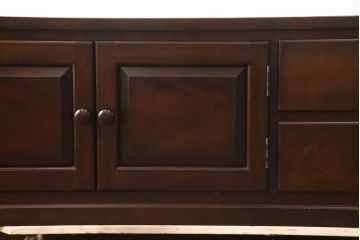 中古　美品　松本民芸家具　和・洋どちらのお部屋にも取り入れやすいローボード(テレビ台、テレビボード、サイドボード、サイドキャビネット、収納棚、戸棚、引き出し、リビングボード)(R-079194)