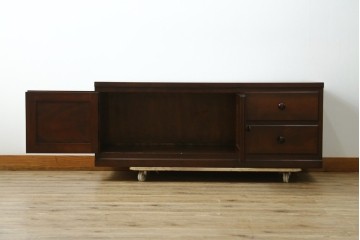 中古　美品　松本民芸家具　和洋どちらのお部屋にも取り入れやすいローボード　(R-079194)