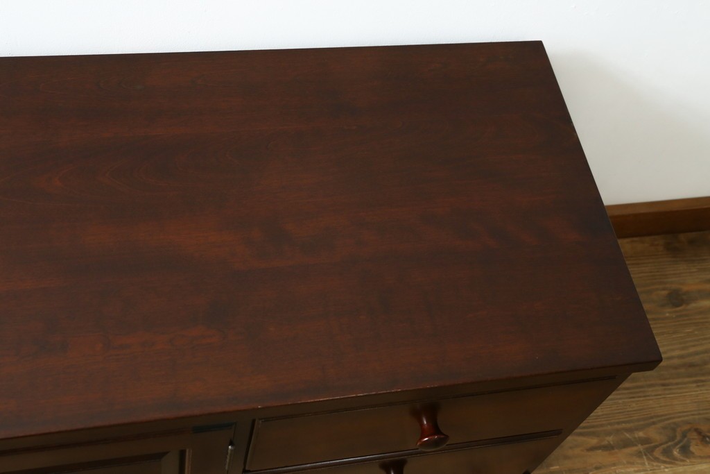 中古　美品　松本民芸家具　和洋どちらのお部屋にも取り入れやすいローボード　(R-079194)
