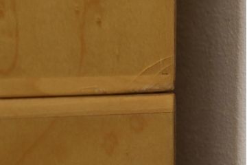 中古　美品!!　最高級!!　松創(MATSUSO・マツソウ)　バーズアイメープル　シンプルで洗練された佇まいが魅力的なチェスト(引き出し)(定価約120万円)(R-079196)