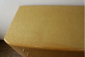 中古　美品!!　最高級!!　松創(MATSUSO・マツソウ)　バーズアイメープル　シンプルで洗練された佇まいが魅力的なチェスト(引き出し)(定価約120万円)(R-079196)