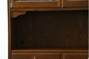 中古　三越家具　COUNTRY HOUSE(カントリーハウス)　Brugge(ブルージュ)　プロパティ　ステンドグラスが上品なキャビネット　(R-079201)