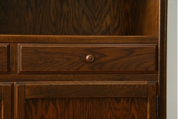 中古　三越家具　COUNTRY HOUSE(カントリーハウス)　Brugge(ブルージュ)　プロパティ　ステンドグラスが上品なキャビネット　(R-079201)