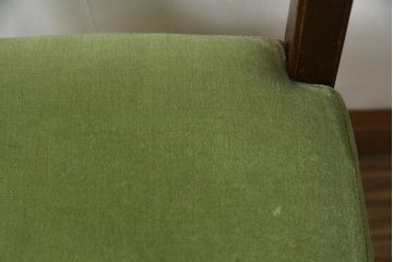 中古　三越家具(現カントリーハウス)　Brugge(ブルージュ)　オーク材　クラシカルな雰囲気漂うドレッサーとチェアのセット(化粧台、鏡台、ミラー、イス、椅子)(R-079202)