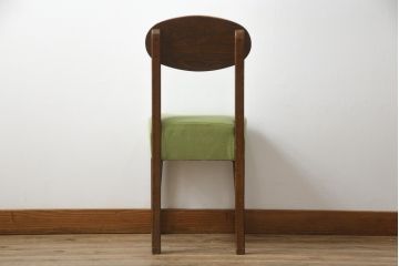 中古　三越家具(現カントリーハウス)　Brugge(ブルージュ)　オーク材　クラシカルな雰囲気漂うドレッサーとチェアのセット(化粧台、鏡台、ミラー、イス、椅子)(R-079202)