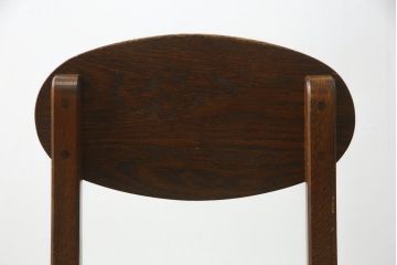 中古　三越家具(現カントリーハウス)　Brugge(ブルージュ)　オーク材　クラシカルな雰囲気漂うドレッサーとチェアのセット(化粧台、鏡台、ミラー、イス、椅子)(R-079202)