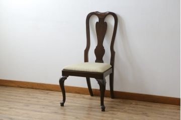 中古　DREXEL HERITAGE(ドレクセルヘリテイジ)　VINTAGE CHERRY(ビンテージチェリー)シリーズの猫脚付きチェア(ダイニングチェア、椅子、イス)(R-079204)