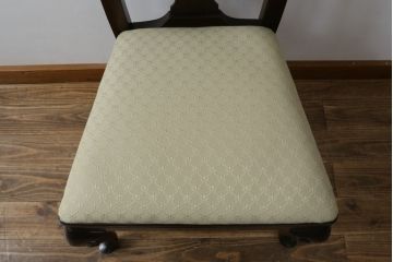 中古　DREXEL HERITAGE(ドレクセルヘリテイジ)　VINTAGE CHERRY(ビンテージチェリー)シリーズの猫脚付きチェア(ダイニングチェア、椅子、イス)(R-079204)
