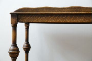 イギリスアンティーク　気品漂う佇まいが魅力的な挽き物脚のキッチンワゴン(トロリー、サイドテーブル、ワゴンテーブル、キャスターワゴン、英国)(R-079207)