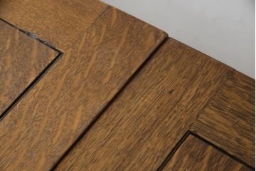 イギリスアンティーク　良品　オーク材　上品なツイストレッグが魅力的なドローリーフテーブル(ダイニングテーブル、エクステンションテーブル、4人掛け、6人掛け、食卓、英国)(R-079208)