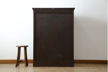 中古　特注品　松本民芸家具　整理タンス　シックで上品な佇まいが魅力的なチェスト(洋服タンス、衣装たんす、引き出し)(R-079211)