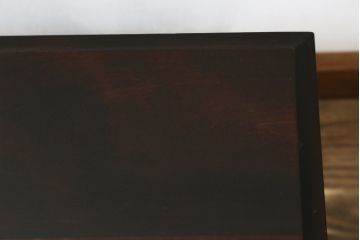 中古　北海道民芸家具　シックで落ち着いた色味と上質な木の風合いが魅力の文机(座机、ローテーブル、作業台、ワークデスク、在宅用、在宅ワーク用)(R-079214)