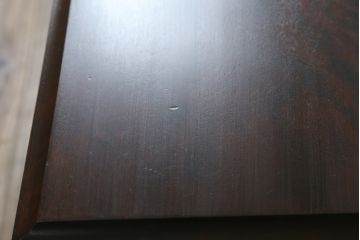 中古　北海道民芸家具　シックで落ち着いた色味と上質な木の風合いが魅力の文机(座机、ローテーブル、作業台、ワークデスク、在宅用、在宅ワーク用)(R-079214)