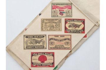 戦前　当時物　中国輸出用・日本など　マッチラベル277枚セット(マッチレッテル、マッチペーパー、燐寸、魚、動物、鳥、植物、広告、商標、燐票、神戸大同、大利公司、福禄寿牌、怡和洋行、東洋燐寸、大同燐寸、PHILIPPINE MATCHC OMPANY)(R-079235)