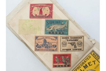 戦前　当時物　中国輸出用・日本など　マッチラベル277枚セット(マッチレッテル、マッチペーパー、燐寸、魚、動物、鳥、植物、広告、商標、燐票、神戸大同、大利公司、福禄寿牌、怡和洋行、東洋燐寸、大同燐寸、PHILIPPINE MATCHC OMPANY)(R-079235)